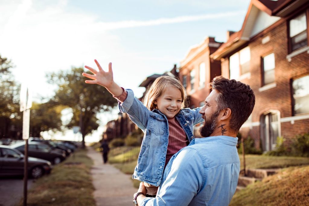 Happy family in Southern Wake & Harnett County